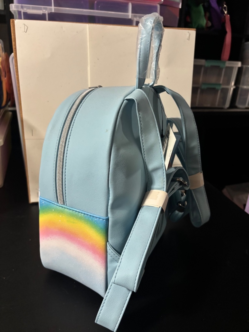 Loungefly Care Bears Vintage Rainbow Mini Backpack - Picture 2 of 3